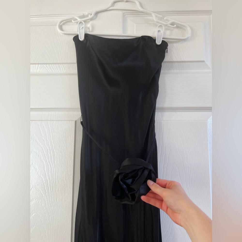 SNDYS x REVOLVE Angel Rosette Midi Dress in Black